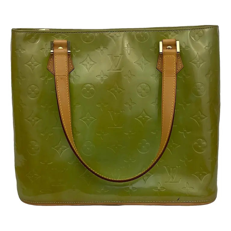 Louis Vuitton Houston Bag Green Vernis Leather