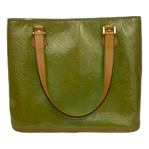 Louis Vuitton Houston Bag Green Vernis Leather