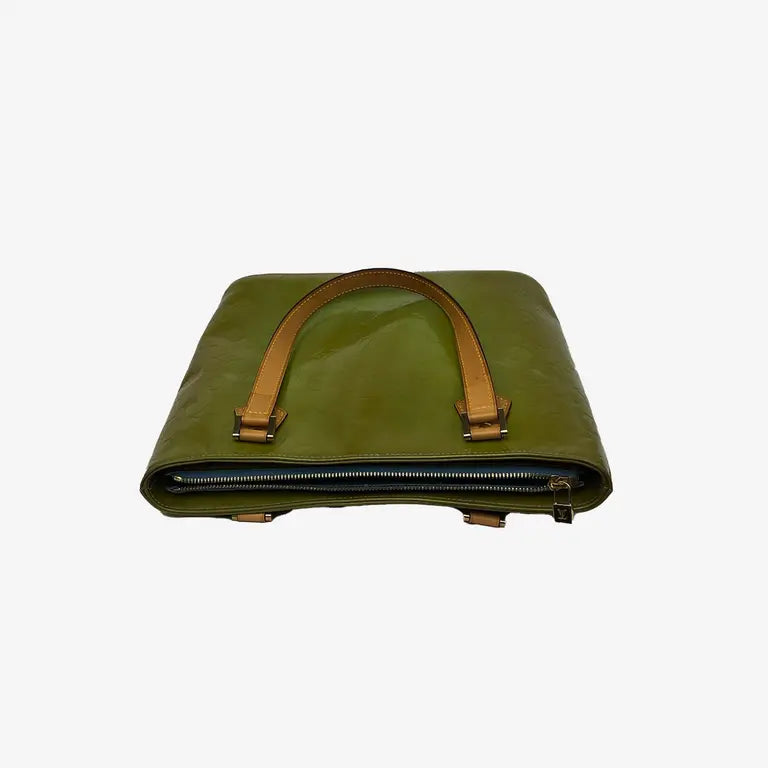 Louis Vuitton Houston Bag Green Vernis Leather